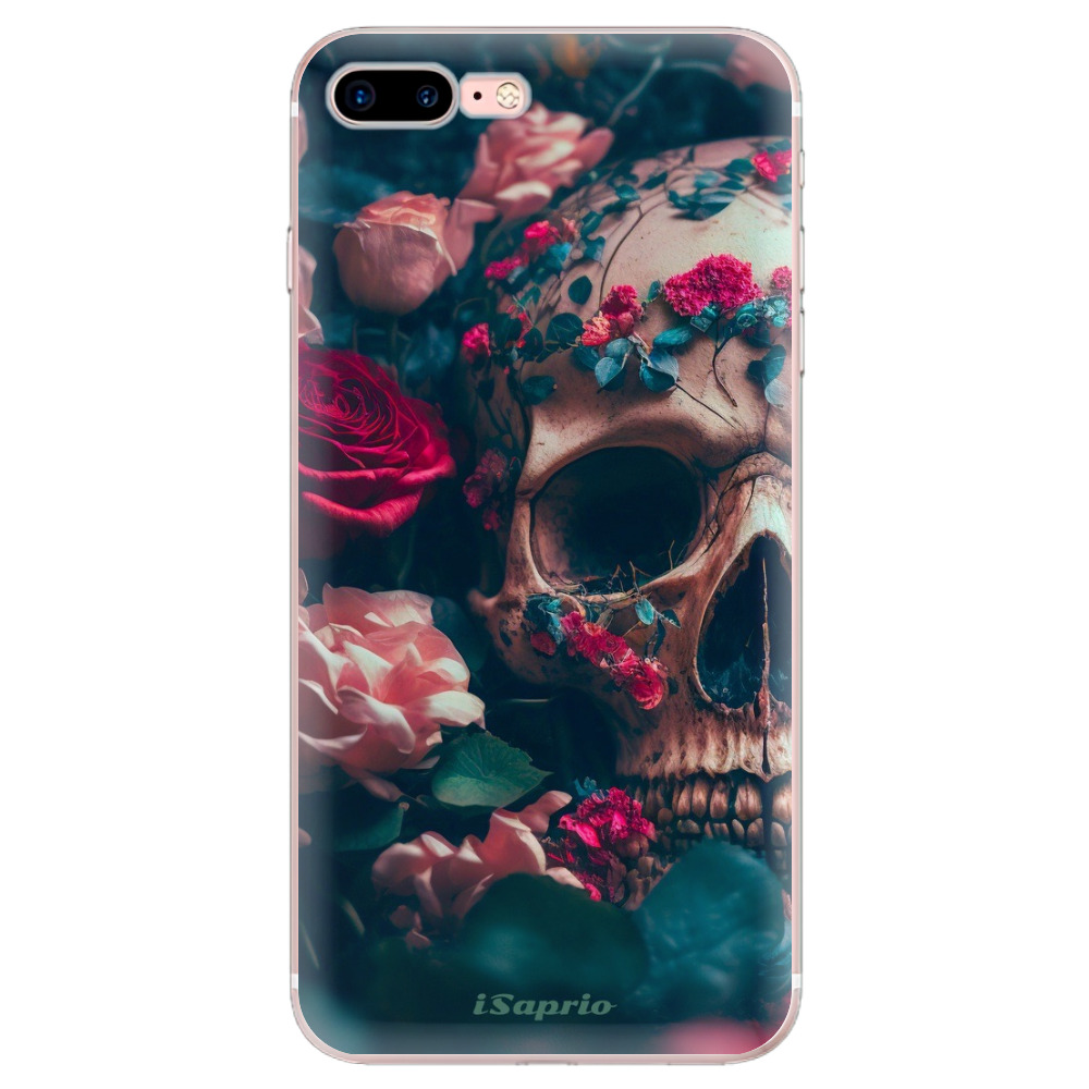 Odolné silikonové pouzdro iSaprio - Skull in Roses - iPhone 7 Plus
