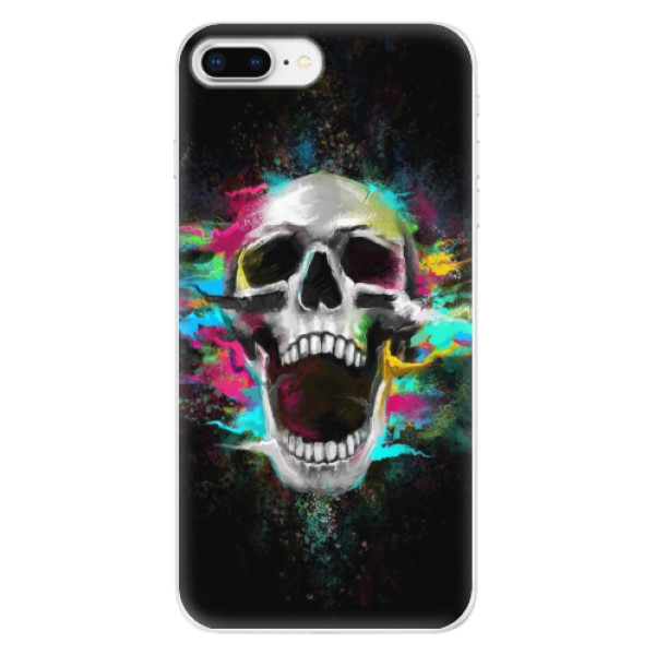 Silikonové odolné pouzdro iSaprio - Skull in Colors na mobil Apple iPhone 8 Plus (Silikonový kryt, obal, pouzdro iSaprio - Skull in Colors na mobilní telefon Apple iPhone 8 Plus)