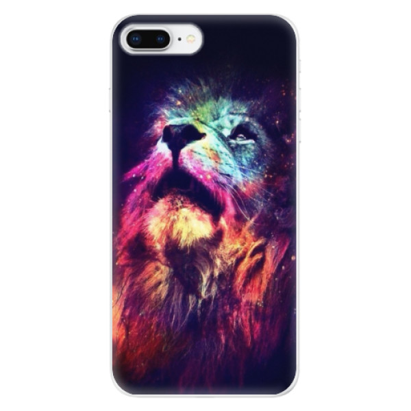 Silikonové odolné pouzdro iSaprio - Lion in Colors na mobil Apple iPhone 8 Plus (Silikonový kryt, obal, pouzdro iSaprio - Lion in Colors na mobilní telefon Apple iPhone 8 Plus)