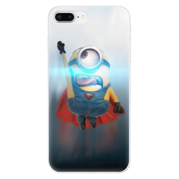 Odolné silikonové pouzdro iSaprio - Mimons Superman 02 - iPhone 8 Plus