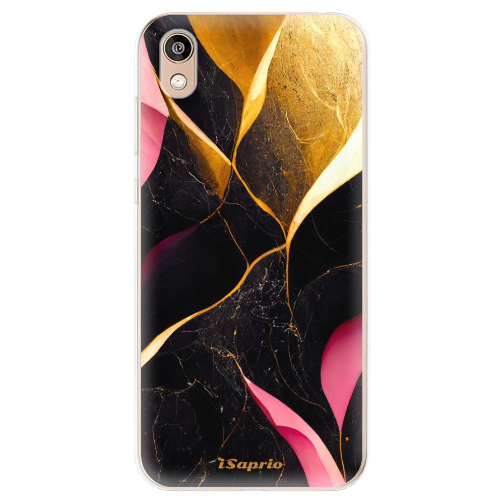 Odolné silikonové pouzdro iSaprio - Gold Pink Marble - Huawei Honor 8S