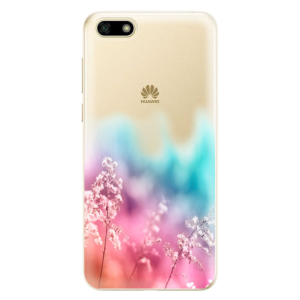 Odolné silikonové pouzdro iSaprio - Rainbow Grass - Huawei Y5 2018