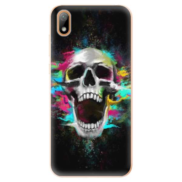 Odolné silikonové pouzdro iSaprio - Skull in Colors - Huawei Y5 2019