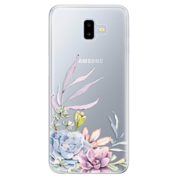 Odolné silikonové pouzdro iSaprio - Succulent 01 - Samsung Galaxy J6+