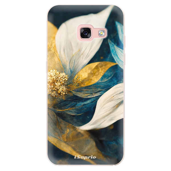 Odolné silikonové pouzdro iSaprio - Gold Petals - Samsung Galaxy A3 2017