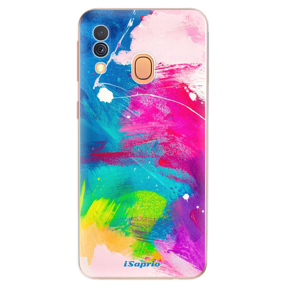 Odolné silikonové pouzdro iSaprio - Abstract Paint 03 - Samsung Galaxy A40