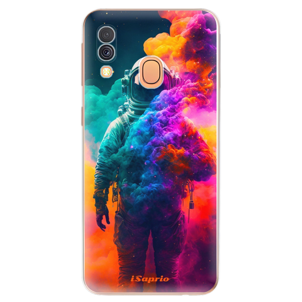 Odolné silikonové pouzdro iSaprio - Astronaut in Colors - Samsung Galaxy A40