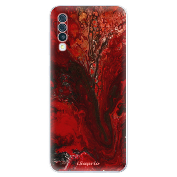 Odolné silikonové pouzdro iSaprio - RedMarble 17 - Samsung Galaxy A50