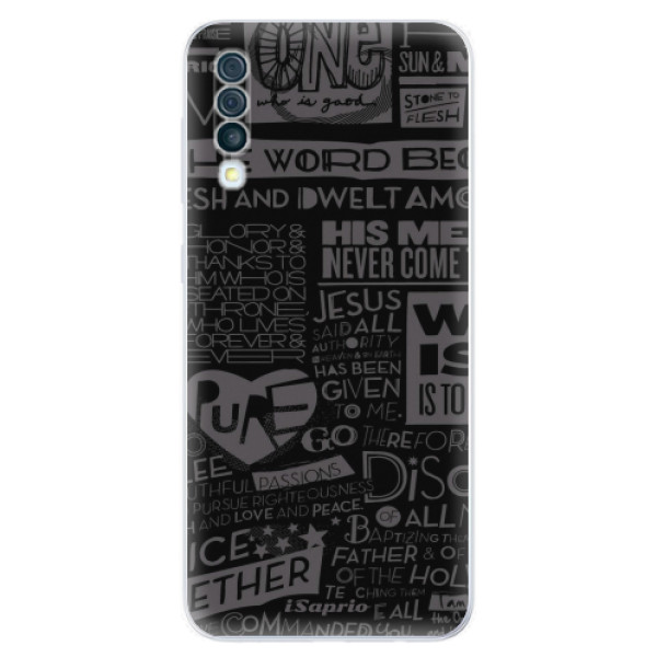 Odolné silikonové pouzdro iSaprio - Text 01 - Samsung Galaxy A50
