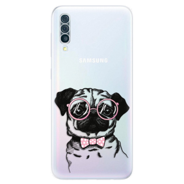 Silikonové odolné pouzdro iSaprio - The Pug na mobil Samsung Galaxy A50 (Silikonový kryt, obal, pouzdro iSaprio - The Pug na mobilní telefon Samsung Galaxy A50)