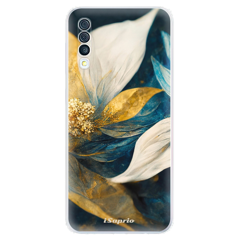 Odolné silikonové pouzdro iSaprio - Gold Petals - Samsung Galaxy A50