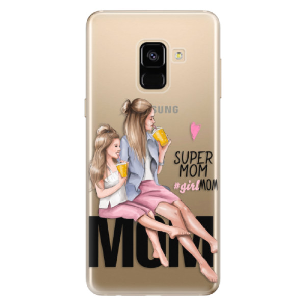Odolné silikonové pouzdro iSaprio - Milk Shake - Blond - Samsung Galaxy A8 2018