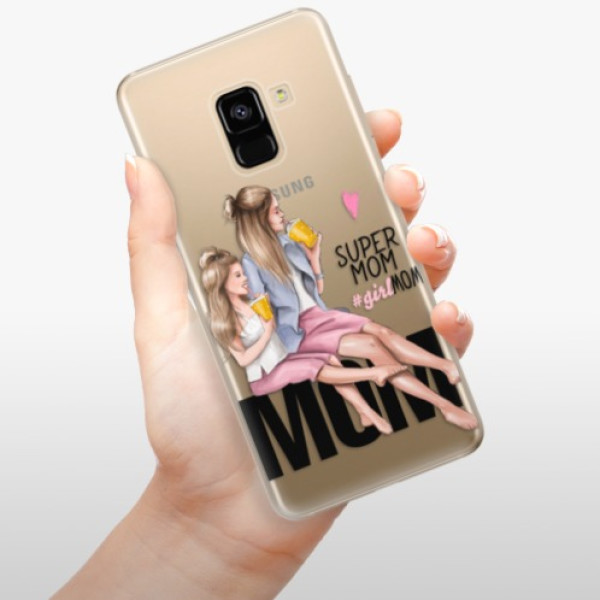 Odolné silikonové pouzdro iSaprio - Milk Shake - Blond - Samsung Galaxy A8 2018