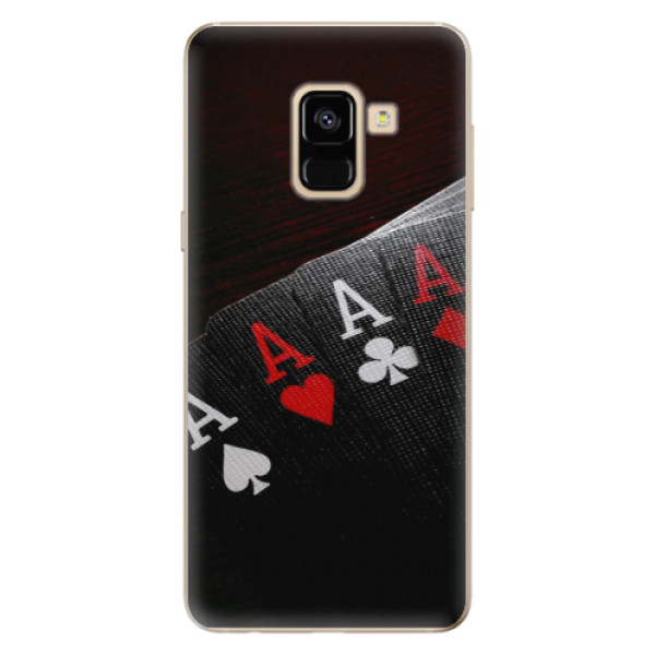 Odolné silikonové pouzdro iSaprio - Poker - Samsung Galaxy A8 2018