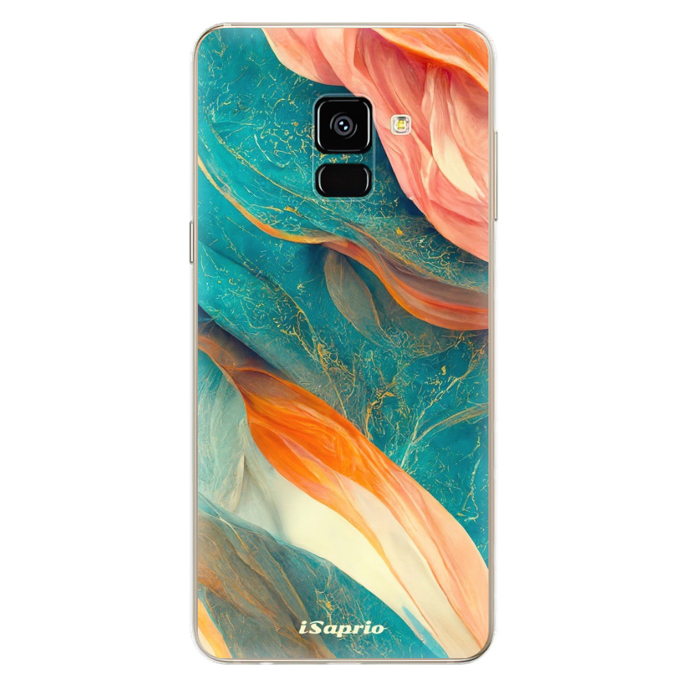 Odolné silikonové pouzdro iSaprio - Abstract Marble - Samsung Galaxy A8 2018
