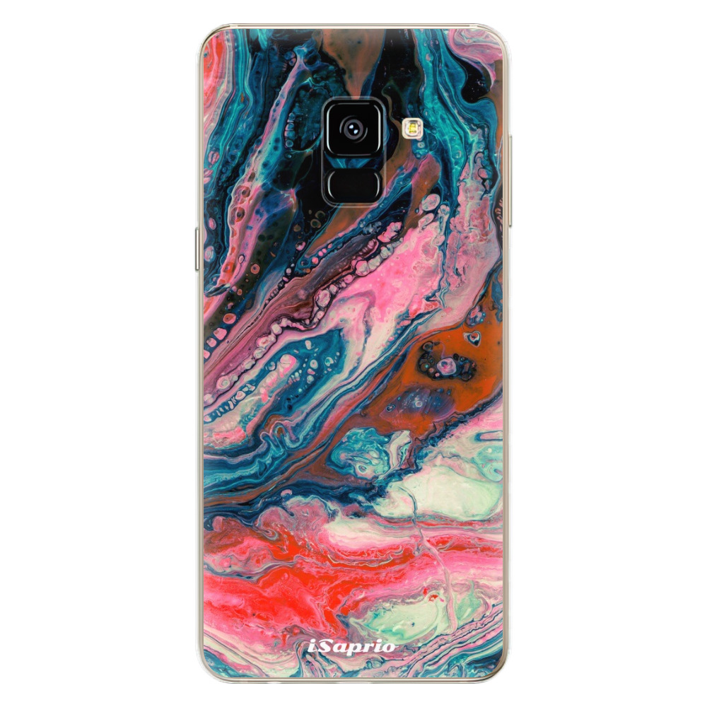 Odolné silikonové pouzdro iSaprio - Abstract Paint 01 - Samsung Galaxy A8 2018