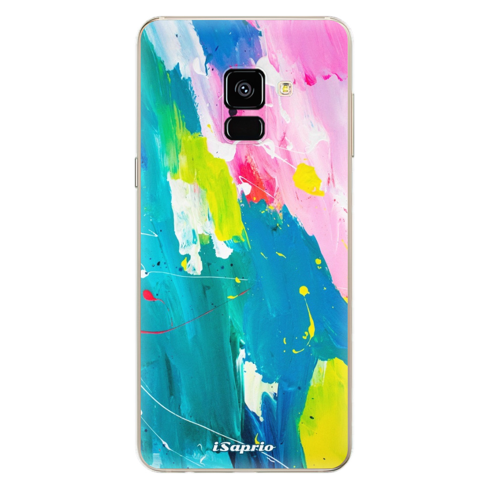 Odolné silikonové pouzdro iSaprio - Abstract Paint 04 - Samsung Galaxy A8 2018