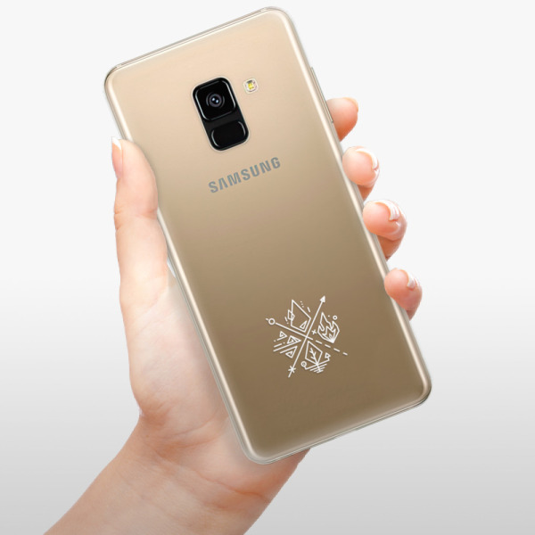 Odolné silikonové pouzdro iSaprio - čiré - Elements - Samsung Galaxy A8 2018