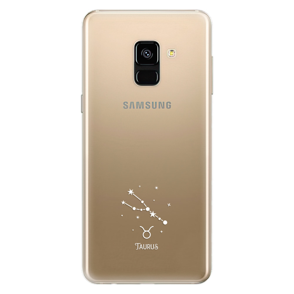 Odolné silikonové pouzdro iSaprio - čiré - Býk - Samsung Galaxy A8 2018
