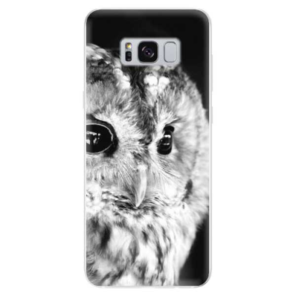 Odolné silikonové pouzdro iSaprio - BW Owl - Samsung Galaxy S8