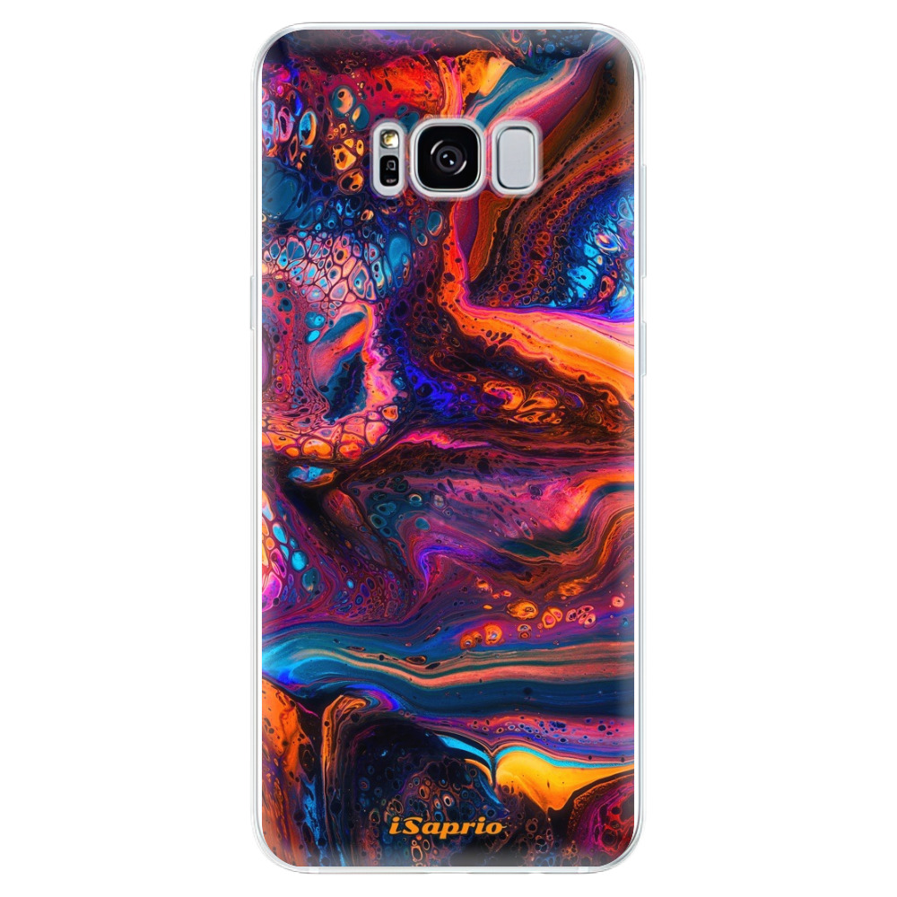 Odolné silikonové pouzdro iSaprio - Abstract Paint 02 - Samsung Galaxy S8