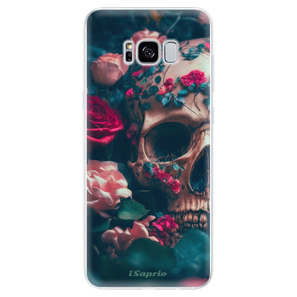 Odolné silikonové pouzdro iSaprio - Skull in Roses - Samsung Galaxy S8