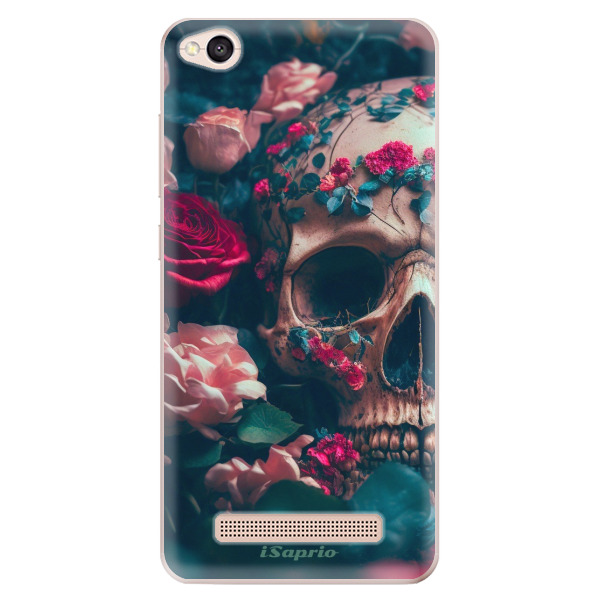 Odolné silikonové pouzdro iSaprio - Skull in Roses - Xiaomi Redmi 4A