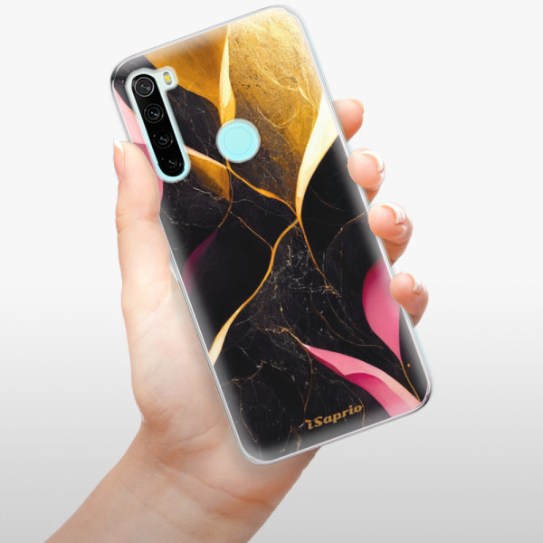 Odolné silikonové pouzdro iSaprio - Gold Pink Marble - Xiaomi Redmi Note 8