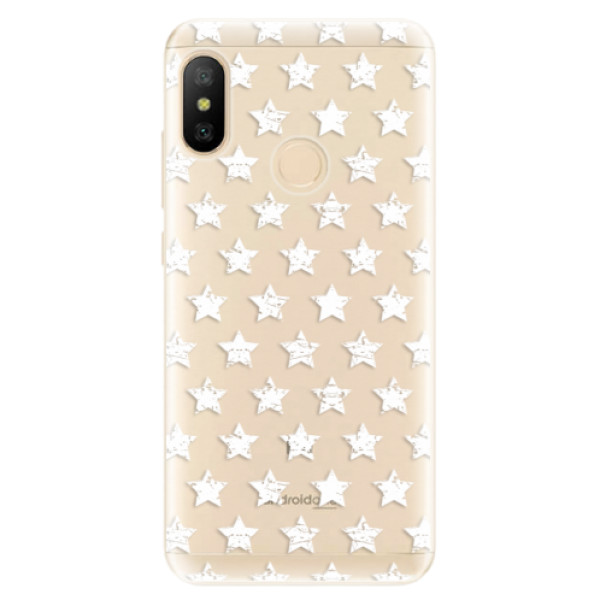 Odolné silikonové pouzdro iSaprio - Stars Pattern - white - Xiaomi Mi A2 Lite