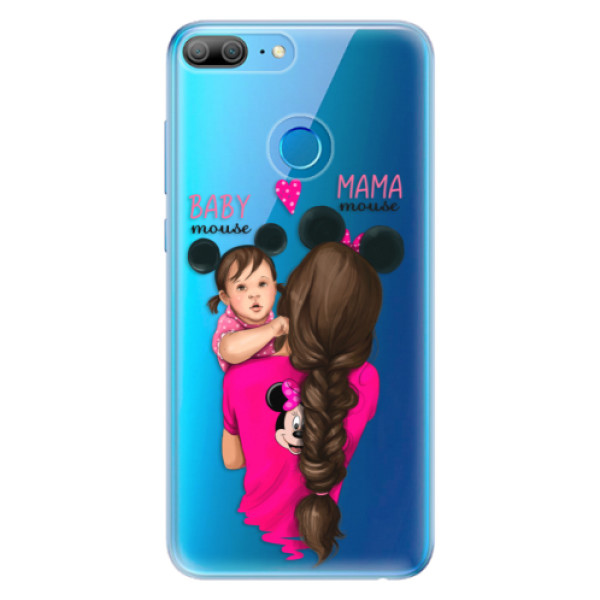 Odolné silikonové pouzdro iSaprio - Mama Mouse Brunette and Girl - Huawei Honor 9 Lite