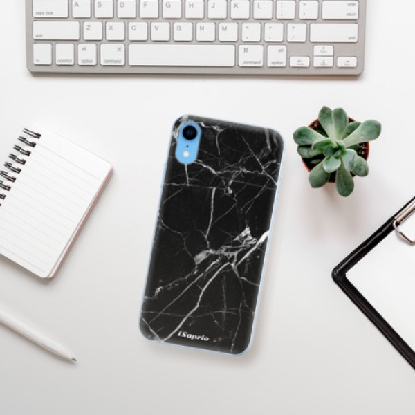 Odolné silikonové pouzdro iSaprio - Black Marble 18 - iPhone XR