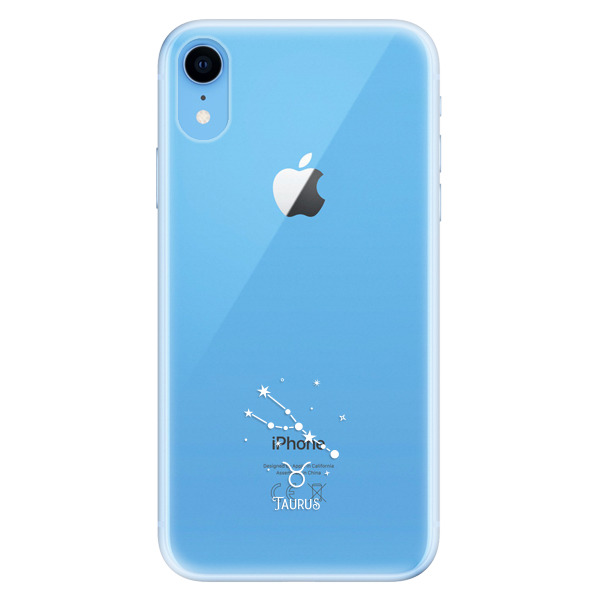 Odolné silikonové pouzdro iSaprio - čiré - Býk - iPhone XR