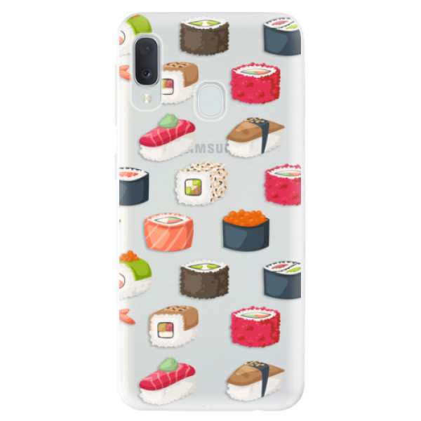 Odolné silikonové pouzdro iSaprio - Sushi Pattern - Samsung Galaxy A20e