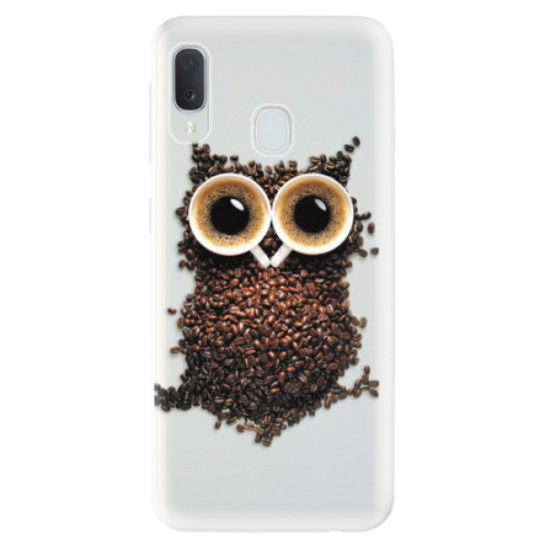 Odolné silikonové pouzdro iSaprio - Owl And Coffee - Samsung Galaxy A20e