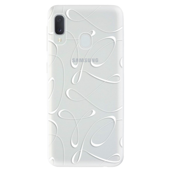 Odolné silikonové pouzdro iSaprio - Fancy - white - Samsung Galaxy A20e