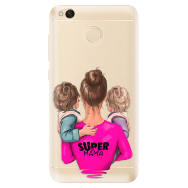 Odolné silikonové pouzdro iSaprio - Super Mama - Two Boys - Xiaomi Redmi 4X