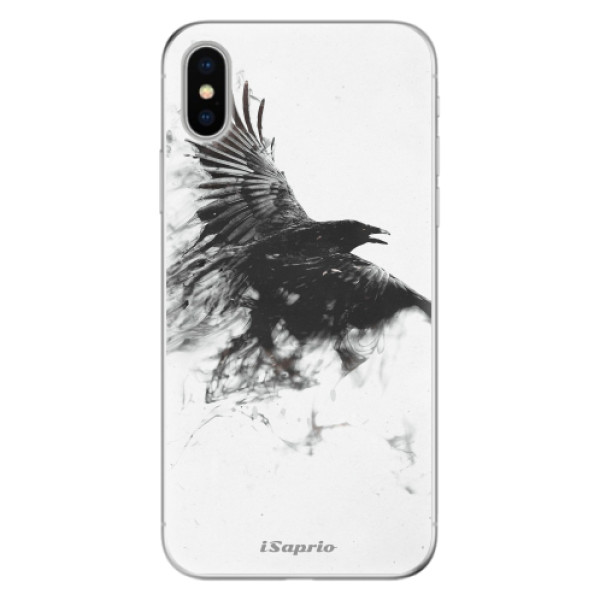 Odolné silikonové pouzdro iSaprio - Dark Bird 01 - iPhone X