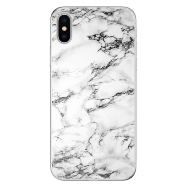 Odolné silikonové pouzdro iSaprio - White Marble 01 - iPhone X