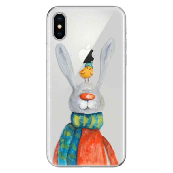 Odolné silikonové pouzdro iSaprio - Rabbit And Bird - iPhone X
