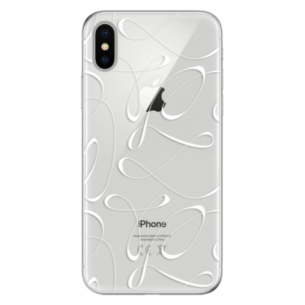 Odolné silikonové pouzdro iSaprio - Fancy - white na mobil Apple iPhone X (Odolný silikonový obal, kryt pouzdro iSaprio - Fancy - white - na mobilní telefon Apple iPhone X)