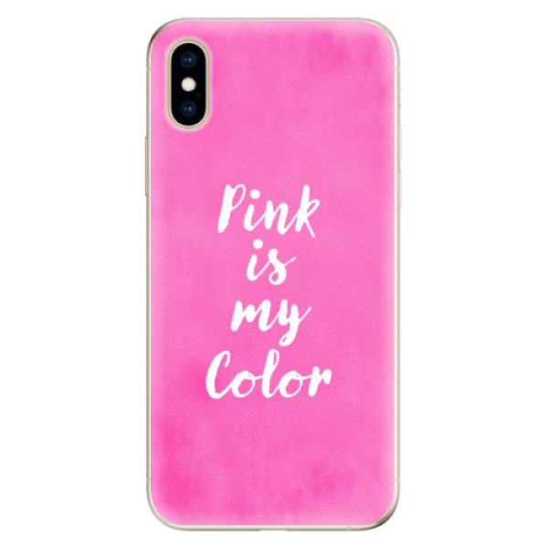 Odolné silikonové pouzdro iSaprio - Pink is my color - iPhone XS