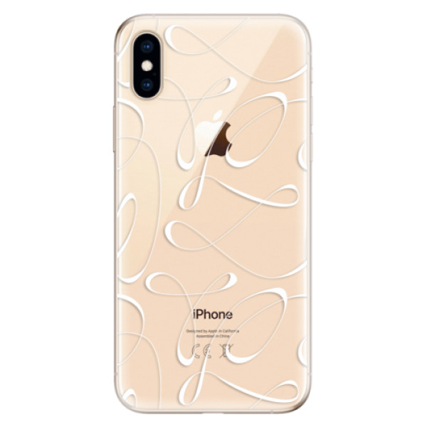 Odolné silikonové pouzdro iSaprio - Fancy - white - iPhone XS