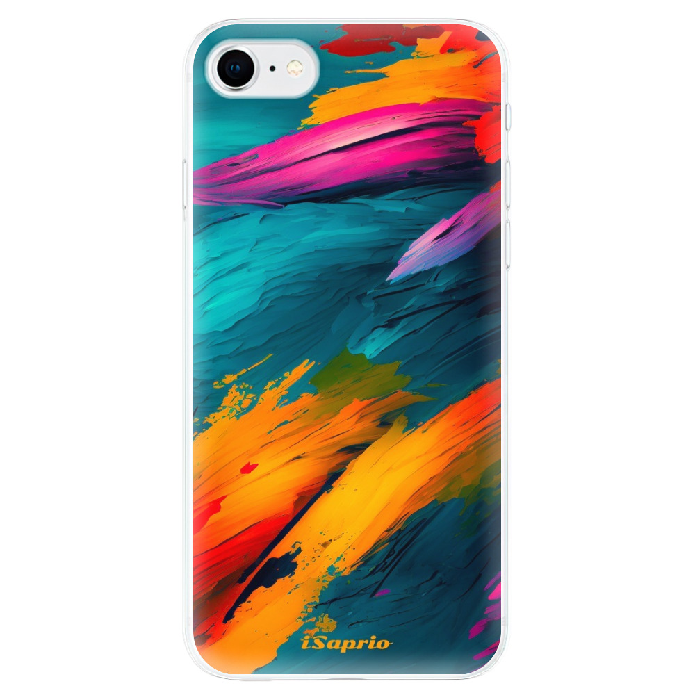 Odolné silikonové pouzdro iSaprio - Blue Paint - iPhone SE 2020