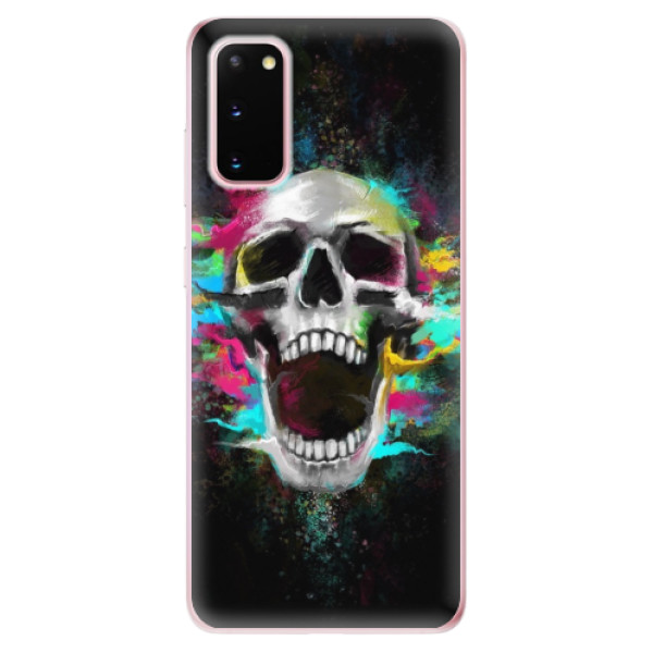Odolné silikonové pouzdro iSaprio - Skull in Colors na mobil Samsung Galaxy S20 (Odolný silikonový obal, kryt pouzdro iSaprio - Skull in Colors - na mobilní telefon Samsung Galaxy S20)