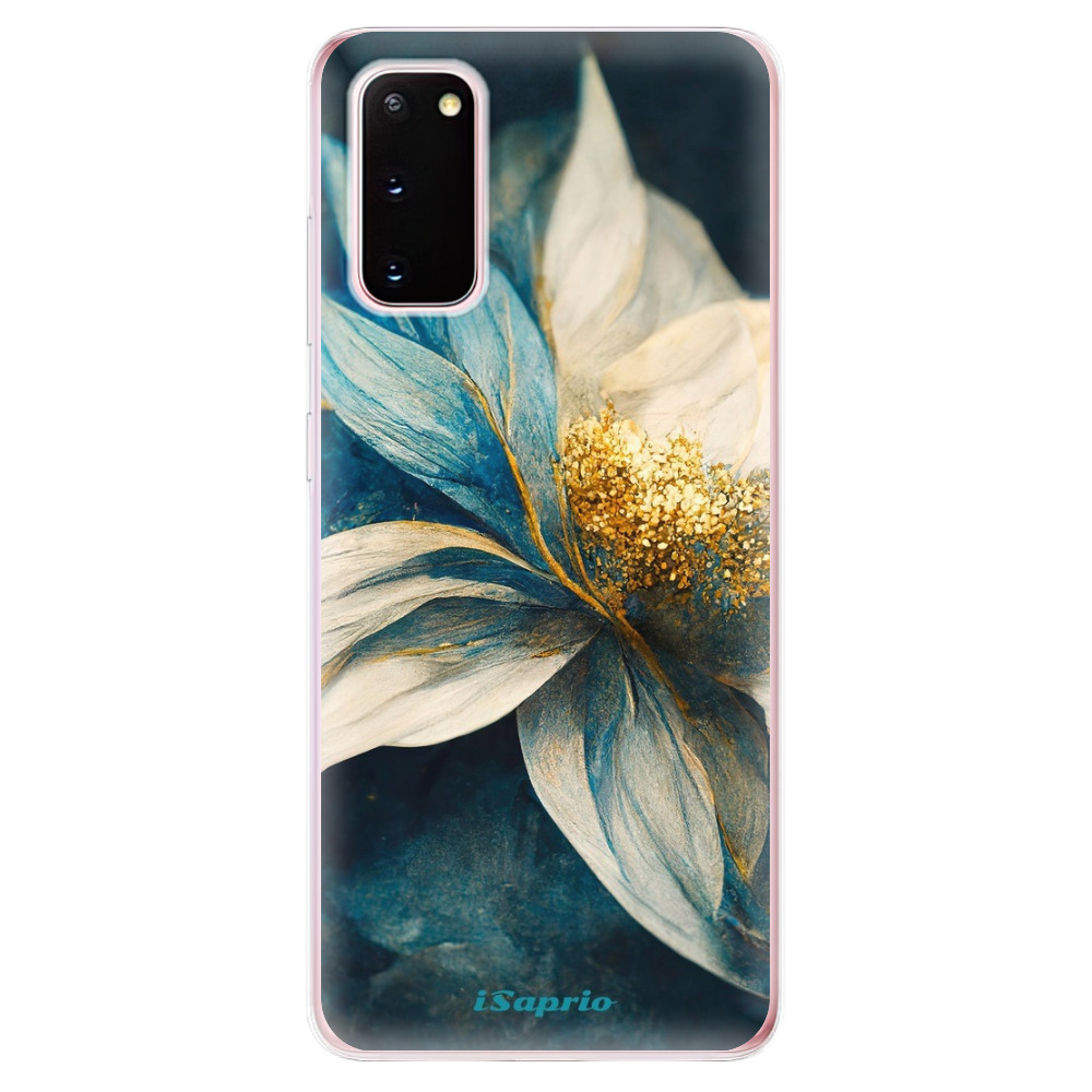 Odolné silikonové pouzdro iSaprio - Blue Petals - Samsung Galaxy S20