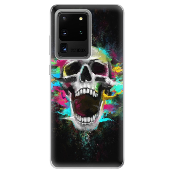 Odolné silikonové pouzdro iSaprio - Skull in Colors - Samsung Galaxy S20 Ultra