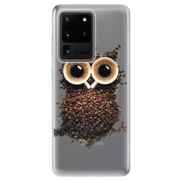 Odolné silikonové pouzdro iSaprio - Owl And Coffee - Samsung Galaxy S20 Ultra
