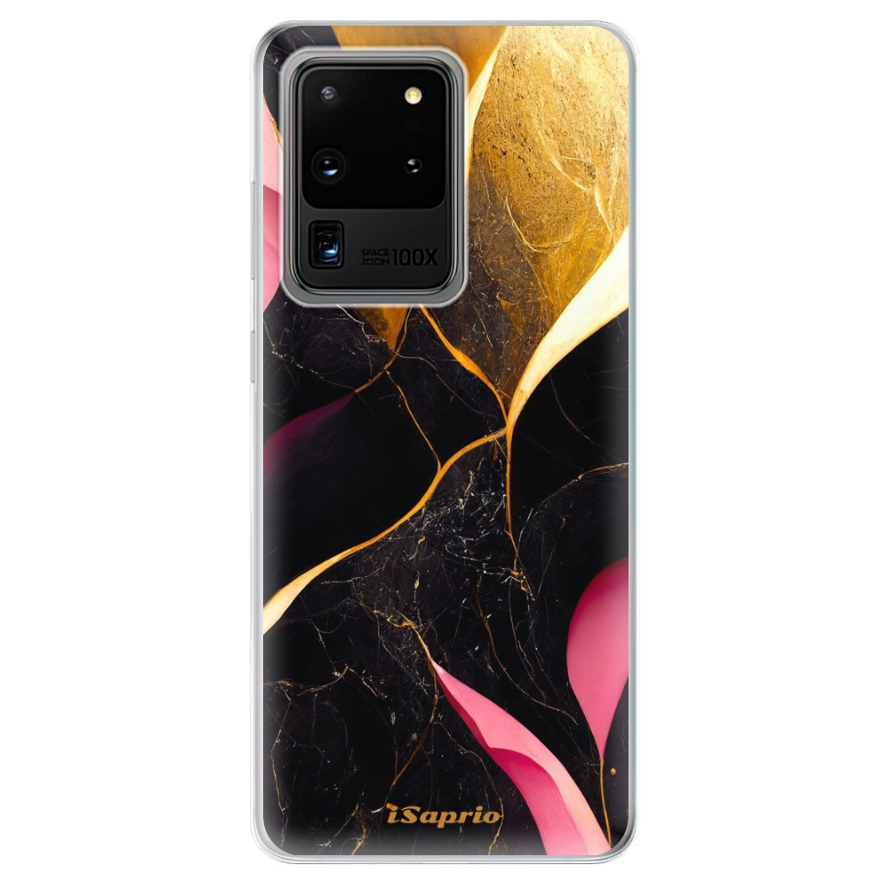Odolné silikonové pouzdro iSaprio - Gold Pink Marble - Samsung Galaxy S20 Ultra
