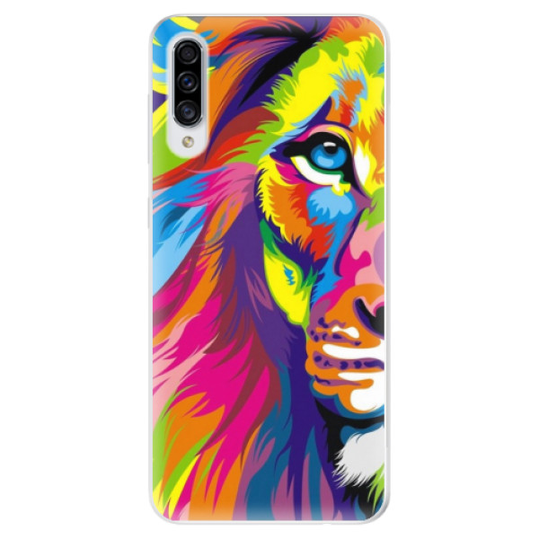Odolné silikonové pouzdro iSaprio - Rainbow Lion - Samsung Galaxy A30s