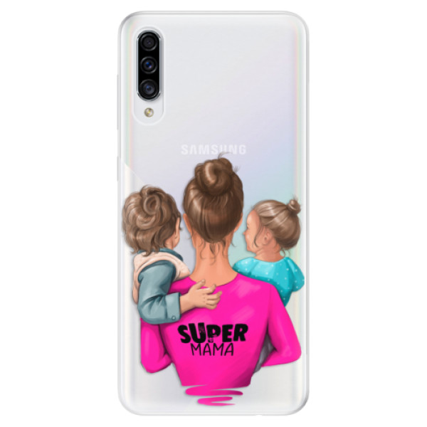 Odolné silikonové pouzdro iSaprio - Super Mama - Boy and Girl - Samsung Galaxy A30s